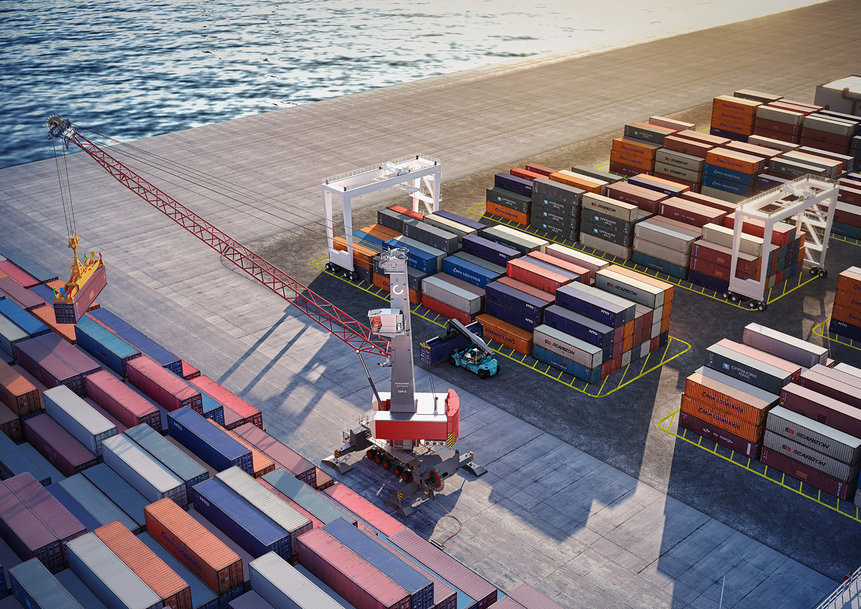 Konecranes puts the battery in big container handling machines